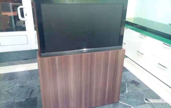 Motorized TV cabinet